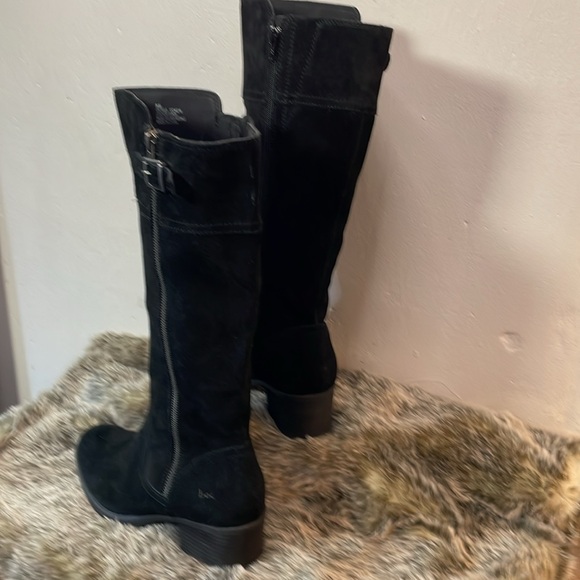 BOC- NEW Suede Knee Boots Double zipper Round toe Double Stitched-8M-#0100 - Picture 12 of 15
